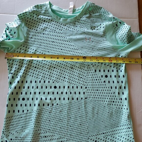 Under Armour Mint Green Long Sleeve Crew Neck Shirt Cold Gear - Large - Picture 13 of 14